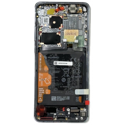 Ekranas Huawei P50 PRO su lietimui jautriu stikliuku ir rėmeliu ir baterija Golden Black originalus (service pack)