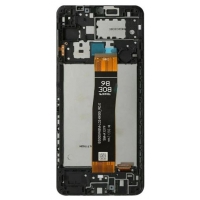 Ekranas Samsung A127 A12s 2021 su lietimui jautriu stikliuku Black