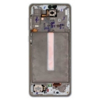 Ekranas Samsung A336 A33 5G 2022 su lietimui jautriu stikliuku ir rėmeliu Peach originalus (used Grade B)
