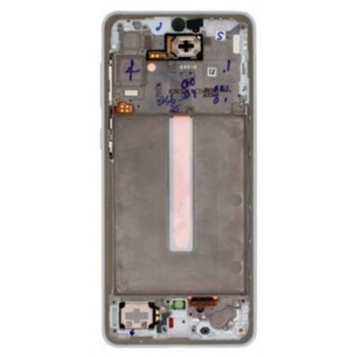 Ekranas Samsung A336 A33 5G 2022 su lietimui jautriu stikliuku ir rėmeliu Peach originalus (used Grade B)