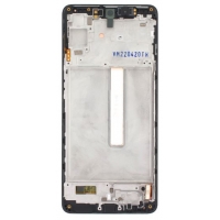 Ekranas Samsung M536 M53 5G su lietimui jautriu stikliuku ir rėmeliu Black originalus (service pack)