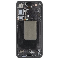 Ekranas Samsung S926 S24 Plus su lietimui jautriu stikliuku ir rėmeliu Violet originalus (used Grade C)