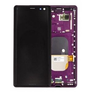 Ekranas Sony Xperia XZ3 H8416 / H9436 su lietimui jautriu stikliuku ir rėmeliu Bordeaux Red originalus (used Grade A)