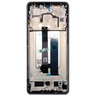 Ekranas Xiaomi Poco X6 Pro 5G su lietimui jautriu stikliuku ir rėmeliu Grey originalus (service pack)
