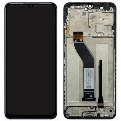 Ekranas Xiaomi Redmi 14C 4G / Poco C75 su lietimui jautriu stikliuku ir rėmeliu Black