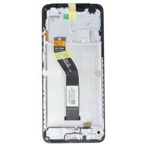 Ekranas Xiaomi Redmi 14C 4G / Poco C75 su lietimui jautriu stikliuku ir rėmeliu Black originalus (service pack)