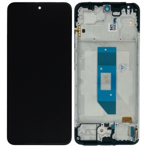 Ekranas Xiaomi Redmi Note 14 4G (Global) su lietimui jautriu stikliuku ir rėmeliu Midnight Black originalus (service pack)