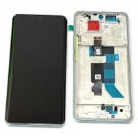 Ekranas Xiaomi Redmi Note 14 Pro 5G su lietimui jautriu stikliuku ir rėmeliu Coral Green originalus (service pack)