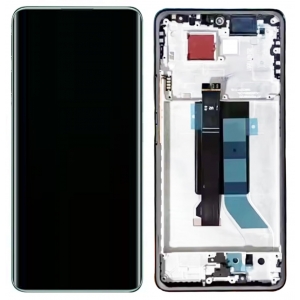 Ekranas Xiaomi Redmi Note 14 Pro 5G su lietimui jautriu stikliuku ir rėmeliu Midnight Black originalus (service pack)