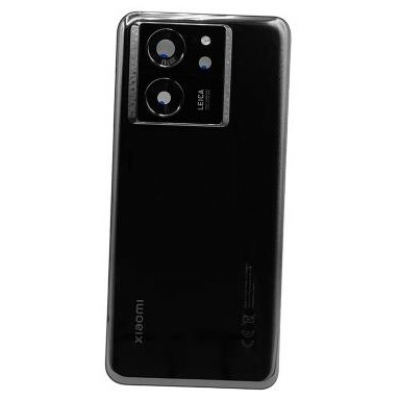 Galinis dangtelis Xiaomi 13T / 13T Pro Black su kameros stikliuku Galinis dangtelis Xiaomi 13T / 13T Pro Black su kameros stikliuku