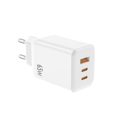 Įkroviklis NCC (2xUSB-C; 1xUSB 65W) baltas Įkroviklis NCC (2xUSB-C; 1xUSB 65W) baltas