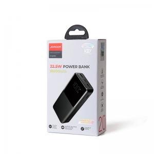 Išorinė baterija POWER BANK JOYROOM (JR-QP192) 20000mAh (2xUSB; 1xUSB-C; 22.5W) juoda