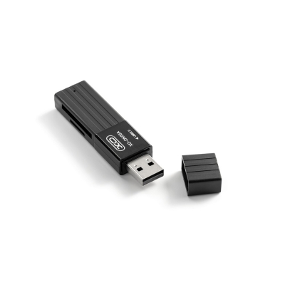 Kortelių skaitytuvas XO (DK05A) (microSD, USB 2.0) juodas Kortelių skaitytuvas XO (DK05A) (microSD, USB 2.0) juodas