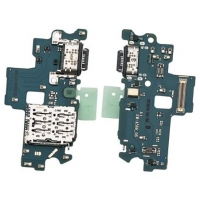 Lanksčioji jungtis Samsung A566 A56 5G su įkrovimo kontaktu, mikrofonu, SIM lizdu originali (service pack)