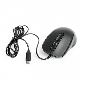 Pelė Omega OM441BC laidinė USB-C, juodos spalvos