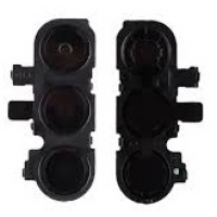 Samsung A165 A16 4G kameros stikliukas su rėmeliu Black (service pack)