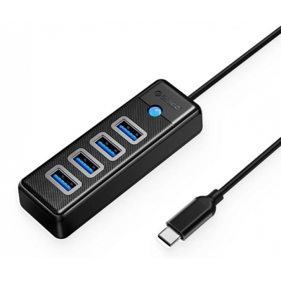 USB-C šakotuvas Orico (PW4U-C3) (4xUSB) juodas USB-C šakotuvas Orico (PW4U-C3) (4xUSB) juodas