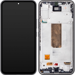 Ekranas Samsung A546 A54 5G 2023 su lietimui jautriu stikliuku ir rėmeliu Graphite originalus (used Grade C)