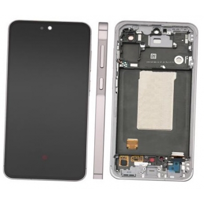 Ekranas Samsung A566 A56 5G su lietimui jautriu stikliuku ir rėmeliu Awesome Pink originalus (assembled service pack) Ekranas Samsung A566 A56 5G su lietimui jautriu stikliuku ir rėmeliu Awesome Pink originalus (assembled service pack)