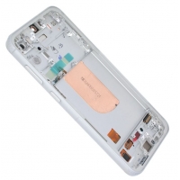 Ekranas Samsung S711 S23 FE 5G su lietimui jautriu stikliuku ir rėmeliu Cream / Mint / Purple / Indigo / Tangerine originalus (assembled service pack)