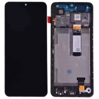 Ekranas Xiaomi Redmi A5 (Long Flex) su lietimui jautriu stikliuku ir rėmeliu Black originalus (service pack)
