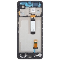 Ekranas Xiaomi Redmi A5 / Poco C71 (Long Flex) su lietimui jautriu stikliuku ir rėmeliu Black