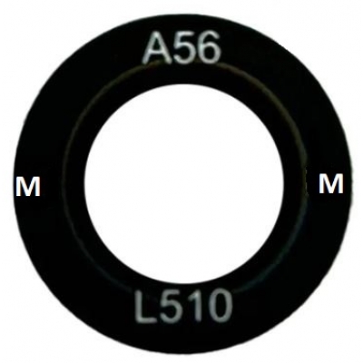Samsung A566 A56 5G kameros stikliukas Black (lens Macro) 1pcs (service pack)