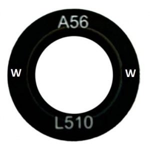 Samsung A566 A56 5G kameros stikliukas Black (lens Wide) 1pcs (service pack)