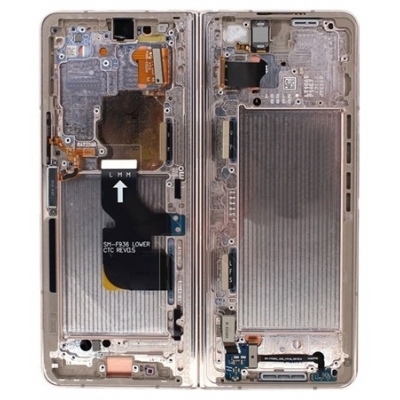 Vidinis korpusas Samsung F936 Z Fold4 5G Beige originalus (used Grade C)