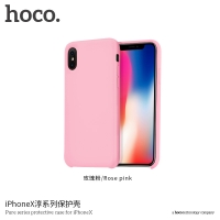 Dėklas 
Hoco Pure Series
 skirtas iPhone X rožinis (rose pink)
