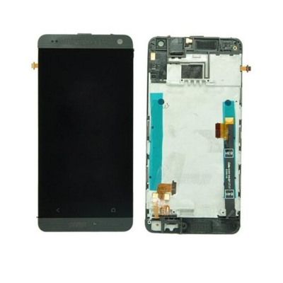 Ekranas HTC One Mini (M4) su lietimui jautriu stikliuku ir rėmeliu sidabrinis originalus (used Grade B)