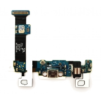 Lanksčioji jungtis Samsung G928 S6 Edge Plus su įkrovimo kontaktu, mikrofonu, ausinių lizdu ir funkciniais mygtukais