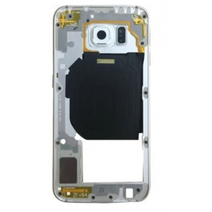Vidinis korpusas Samsung G920F S6 sidabrinis (baltas) su zumeriu ir šoniniais mygtukais originalus (used Grade B)