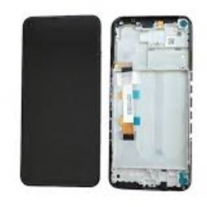Ekranas Xiaomi Redmi Note 9T 5G su lietimui jautriu stikliuku su rėmeliu Black originalus (service pack)