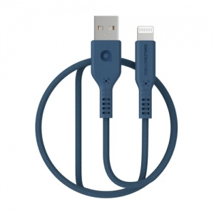 Premium MFI sertifikuotas kabelis USB - Lightning (mėlynas, 1.1m)