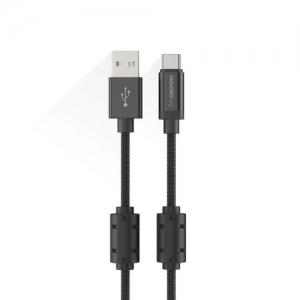 Premium kabelis USB - Type C (juodas, 4m)