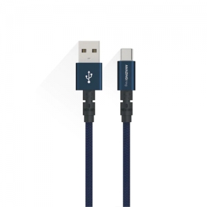 Premium kabelis USB - Type C (mėlynas, 1.1m)
