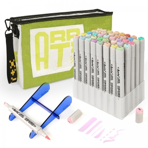 Dvipusiai markeriai - flomasteriai ARRTX Oros, 40 spalvų, pastelinių atspalvių