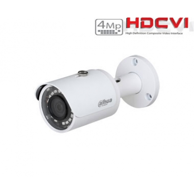 HD-CVI cilindrinė kamera 4MP su IR iki 30m. 3.6mm. 78°, IP67, WDR, GEN III PRO serija