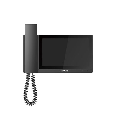 IP domofono monitorius su rageliu, 7 col.1024x600, Micro SD kortelės prievadas, PoE(802.3af) juodas