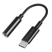 Adapteris CHOETECH USB Type-C (M) - ausinių jungtis 3.5mm (F)