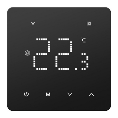 TUYA Programuojamas termostatas, Wi-Fi, 3A, 230VAC TUYA Programuojamas termostatas, Wi-Fi, 3A, 230VAC