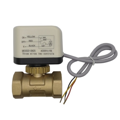 Elektrinis vandens vožtuvas, 220V, DN25, rutulinis Elektrinis vandens vožtuvas, 220V, DN25, rutulinis