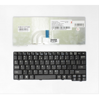 Klaviatūra ACER Aspire: One A110, A150, D150, D250, KAV10, KAV60, ZG5, ZG8 Klaviatūra ACER Aspire: One A110, A150, D150, D250, KAV10, KAV60, ZG5, ZG8