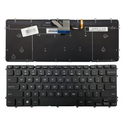 Klaviatūra Dell: Precision M3800 XPS 15 9530 su pasvietimu Klaviatūra Dell: Precision M3800 XPS 15 9530 su pasvietimu