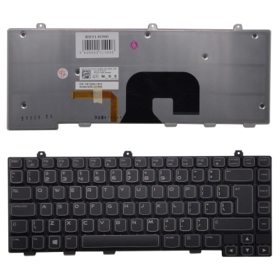 Klaviatūra DELL Alienware: M14X UI, US Klaviatūra DELL Alienware: M14X UI, US