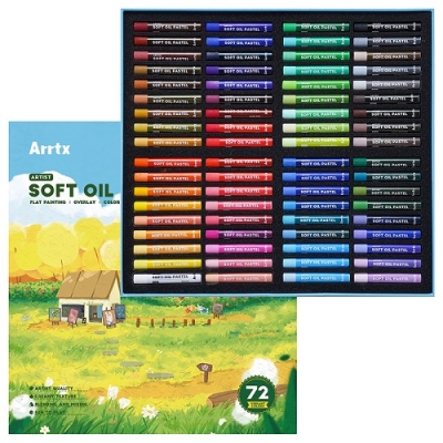 Aliejinių pastelių rinkinys ARRTX, 72 spalvų Aliejinių pastelių rinkinys ARRTX, 72 spalvų