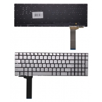 Klaviatūra ASUS N550J, US (sidabrinė)