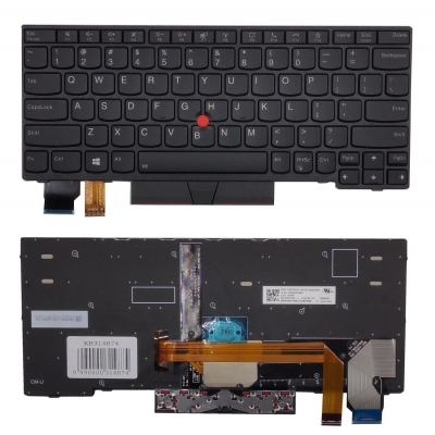 Klaviatūra LENOVO Thinkpad X13, su pašvietimu, su trackpoint, US Klaviatūra LENOVO Thinkpad X13, su pašvietimu, su trackpoint, US