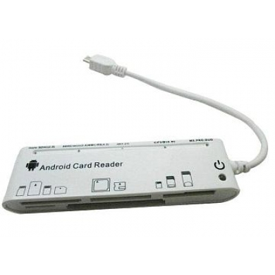 Kortelių skaitytuvas OTG 5 lizdai>> Micro USB Kortelių skaitytuvas OTG 5 lizdai>> Micro USB